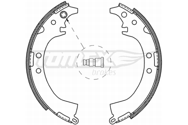 Sada brzdových čeľustí TOMEX Brakes